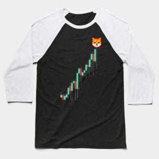 Vintage Stock Chart Shiba Inu Coin To The Moon Trading Hodl Shib Army Crypto Token Cryptocurrency Blockchain Wallet Birthday Gift For Men Women Kids Baseball T-Shirt